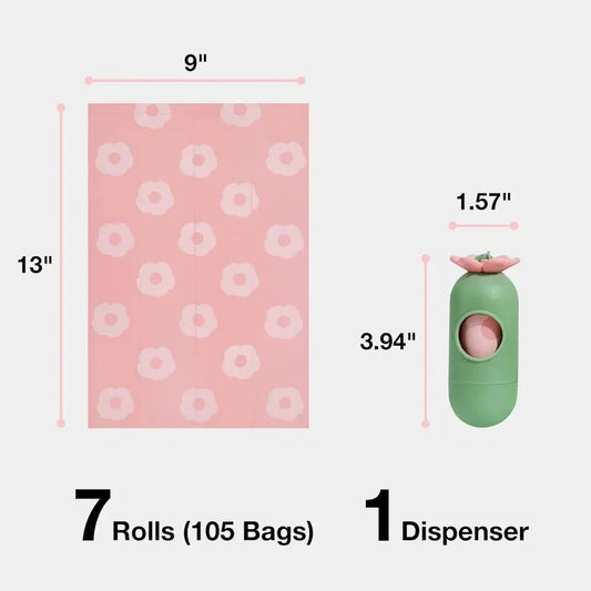 Pet Waste Bag Dispenser Set Cat Poop Bag Dispenser