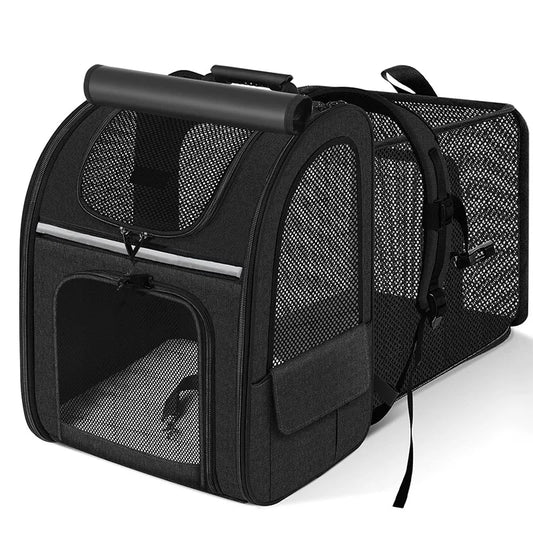 Cat Carrier Backpacks Expandable with Shade Cover