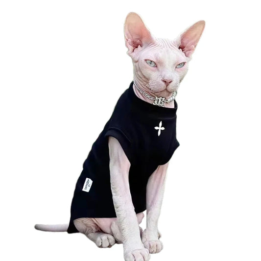 Breathable Cat Clothes Cotton T-Shirt