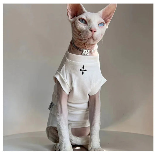 Breathable Cat Clothes Cotton T-Shirt