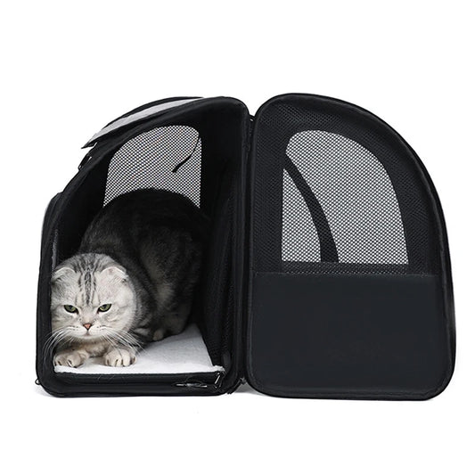 Cat Carrier Backpacks Expandable with Shade Cover