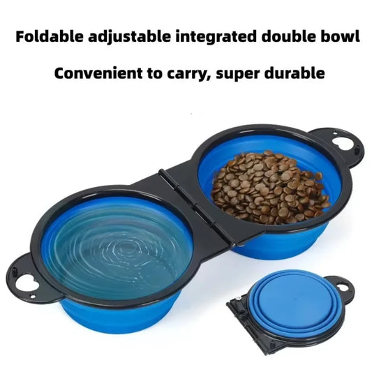 2-in-1 Foldable Dual Slow Bowl Feeding