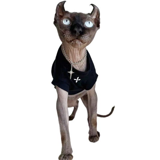 Breathable Cat Clothes Cotton T-Shirt